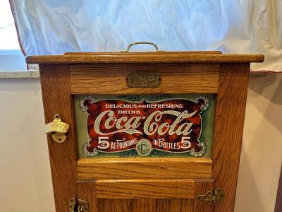 WOODEN COCA-COLA CABINET
