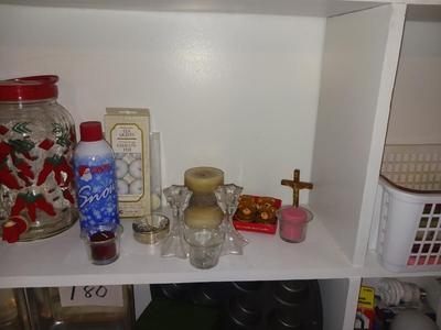 CANDLES, AND CANDLE HOLDERS