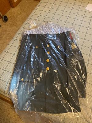 VINTAGE ARMY GREEN DRESS UNIFORM 36 SHORT