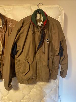 GM LEATHER BOMBER JACKET AND WINNER MATE SPORTSWEAR JACKET