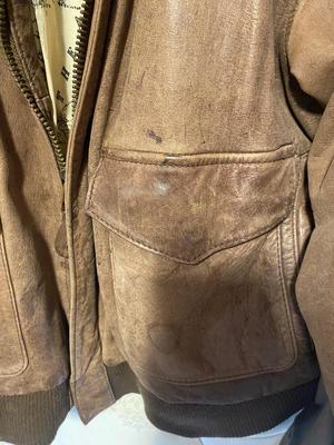 GM LEATHER BOMBER JACKET AND WINNER MATE SPORTSWEAR JACKET