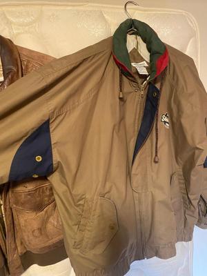 GM LEATHER BOMBER JACKET AND WINNER MATE SPORTSWEAR JACKET
