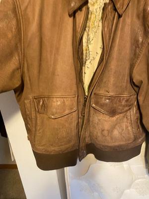 GM LEATHER BOMBER JACKET AND WINNER MATE SPORTSWEAR JACKET