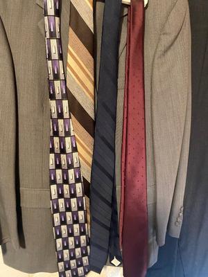 AUSTIN AND REED SUIT, MENS TIES AND DRESS PANTS
