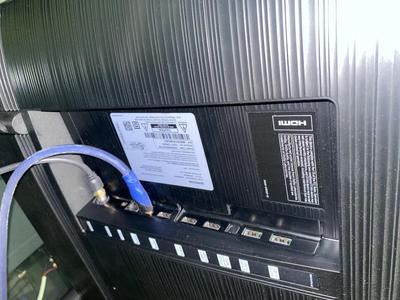 50” SAMSUNG SMART TV AND MEDIA STAND