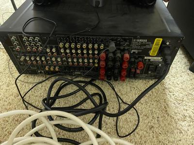 NICE YAMAHA RX-VS2700 RECEIVER AND DEFINITIVE SURROUND SOUND SPEAKERS