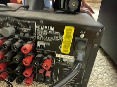 NICE YAMAHA RX-VS2700 RECEIVER AND DEFINITIVE SURROUND SOUND SPEAKERS