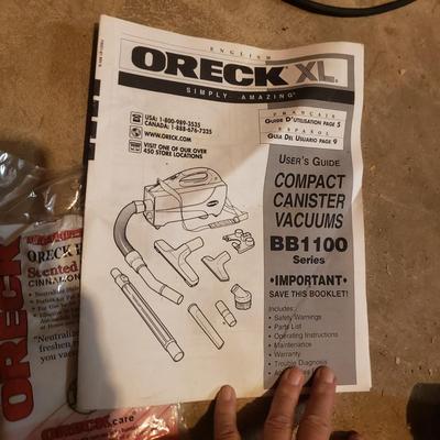 Two Oreck XL Compact Canister Vacuums (B1-KD)