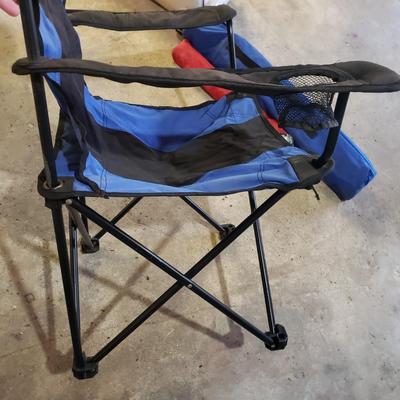 Three Camping Chairs, Stool and Three Igloo Coolers (B1-KD)