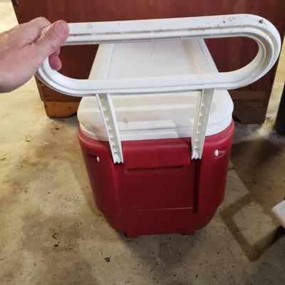 Three Camping Chairs, Stool and Three Igloo Coolers (B1-KD)