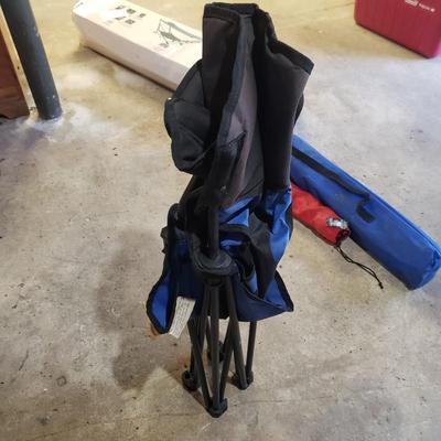 Three Camping Chairs, Stool and Three Igloo Coolers (B1-KD)