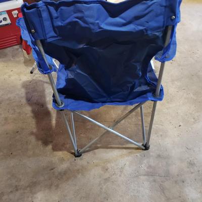 Three Camping Chairs, Stool and Three Igloo Coolers (B1-KD)