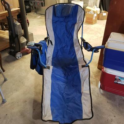 Three Camping Chairs, Stool and Three Igloo Coolers (B1-KD)
