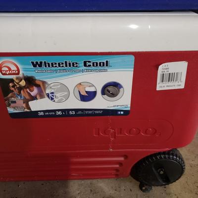 Three Camping Chairs, Stool and Three Igloo Coolers (B1-KD)