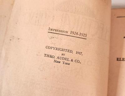 Lot #71 Hawkins' Electrical Guide - 1924 - Complete Set of 10 (missing #3)