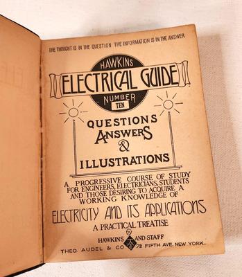 Lot #71 Hawkins' Electrical Guide - 1924 - Complete Set of 10 (missing #3)