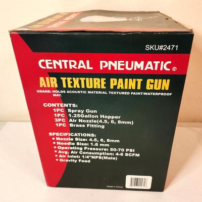 Lot #74 Central Pneumatic Air Texture Paint Gun - new in box