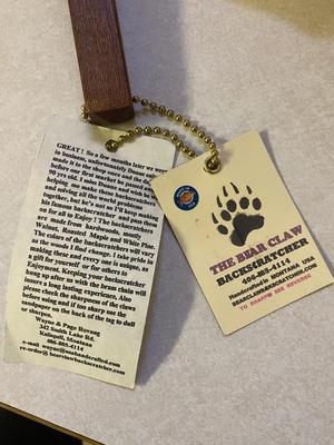 WOODEN GAMES AND BEAR CLAW BACK SCRATCHER