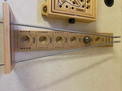 WOODEN GAMES AND BEAR CLAW BACK SCRATCHER
