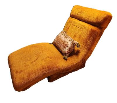 Lot #79 Adrian Pearsall-type Vintage MCM Wave Chair - Burnt Orange