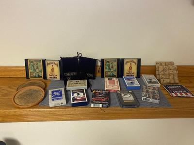ASSORTMENT OF PLAYING CARDS, AND COASTERS