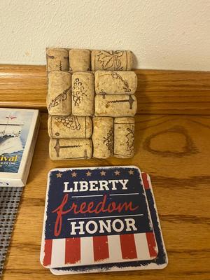 ASSORTMENT OF PLAYING CARDS, AND COASTERS