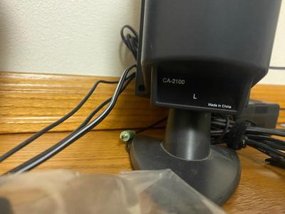 ROCKET FISH, WEBCAM, AND COMPUTER SPEAKERS