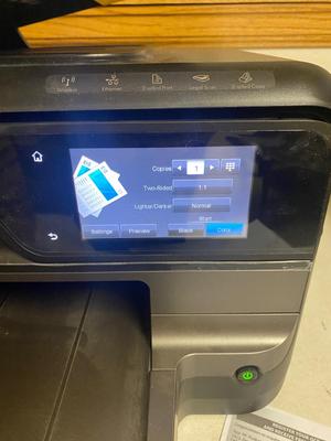 HP OFFICEJET PRO 8600 PRINTER WITH NEW INK CARTRIDGES