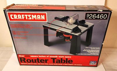 Lot #82 Craftsman Router Table - new in box