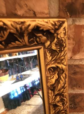 Lot #84 Heavy Wall Mirror - Gesso Frame