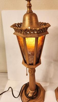 Lot #91 Cool Pair of Vintage Lamps - Boudoir? Altar?