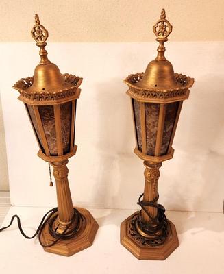 Lot #91 Cool Pair of Vintage Lamps - Boudoir? Altar?
