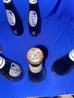 COLLECTIBLE COORS BASEBALL BAT BOTTLES & PINT GLASSES