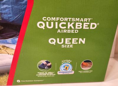 Lot #96 Coleman ComfortSmart Queen Quick Bed - New in Box with pump