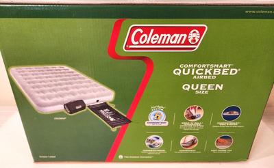 Lot #96 Coleman ComfortSmart Queen Quick Bed - New in Box with pump