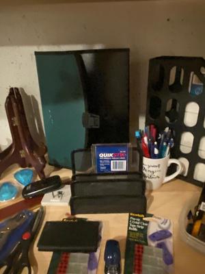 LARGE ASSORTMENT OF OFFICE SUPPLIES