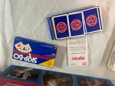 VINTAGE GAMES, TWILOGRAPH, PEOPLE TRIVA GAME, VANTAGE, & SKIPBO