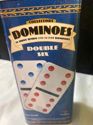 SMALLER GABRIEL ERECTOR SET AND DOUBLE SIX DOMINOS GAME