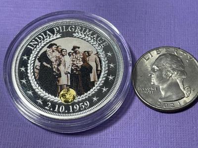 2018 Bradford Exchange - Martin Luther King Jr. Commemorative Proof Silver Plated Round Medal as Pictured.
