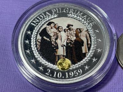 2018 Bradford Exchange - Martin Luther King Jr. Commemorative Proof Silver Plated Round Medal as Pictured.
