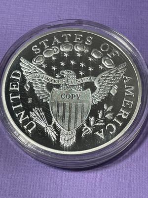 1804 Bust Silver Dollar Replica Silver Plated/Layered by the American Mint (Un-Holdered #10).