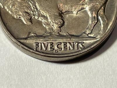 BOWERS & RUDDY PEDIGREE 1938-D/S BRILLIANT UNCIRCULATED CONDITION BUFFALO NICKEL AS PICTURED. COIN #6.