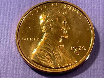 1970-S Small Date Variety Lincoln Memorial Cent in Choice Proof Condition as Pictured.