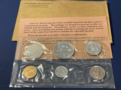 1962 U.S. SILVER PROOF SET IN ORIGINAL CELLO PACKAGING AS PICTURED. FREE SHIPPING.