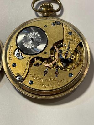 Antique E.J. Hertz Philadelphia Pocket Watch Gold-Filled in Good Preowned Condition. (Runs Good). FREE DOMESTIC SHIPPING.