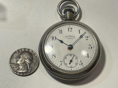 Vintage Ingersoll Yankee Pocket Watch Working Partially but Needs a Cleaning in Good Preowned Condition. FREE SHIPPING.