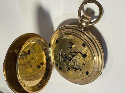 Antique Elgin G. M. Wheeler Presentation Key Wind Gold Filled Pocket Watch c1865-1885 in Good Working Order/Condition.