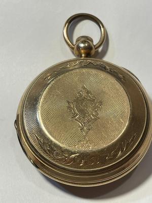 Antique Elgin G. M. Wheeler Presentation Key Wind Gold Filled Pocket Watch c1865-1885 in Good Working Order/Condition.