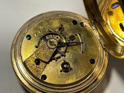 Antique Elgin G. M. Wheeler Presentation Key Wind Gold Filled Pocket Watch c1865-1885 in Good Working Order/Condition.