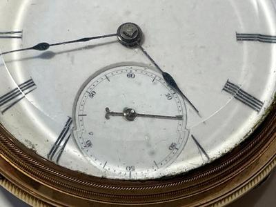 Antique Elgin G. M. Wheeler Presentation Key Wind Gold Filled Pocket Watch c1865-1885 in Good Working Order/Condition.